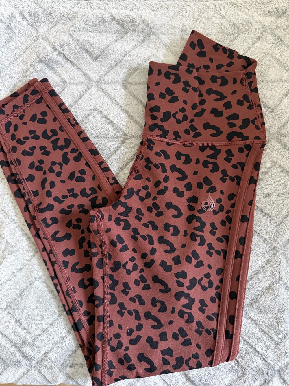 Ryderwear Brown and Black Leopard Print Leggings